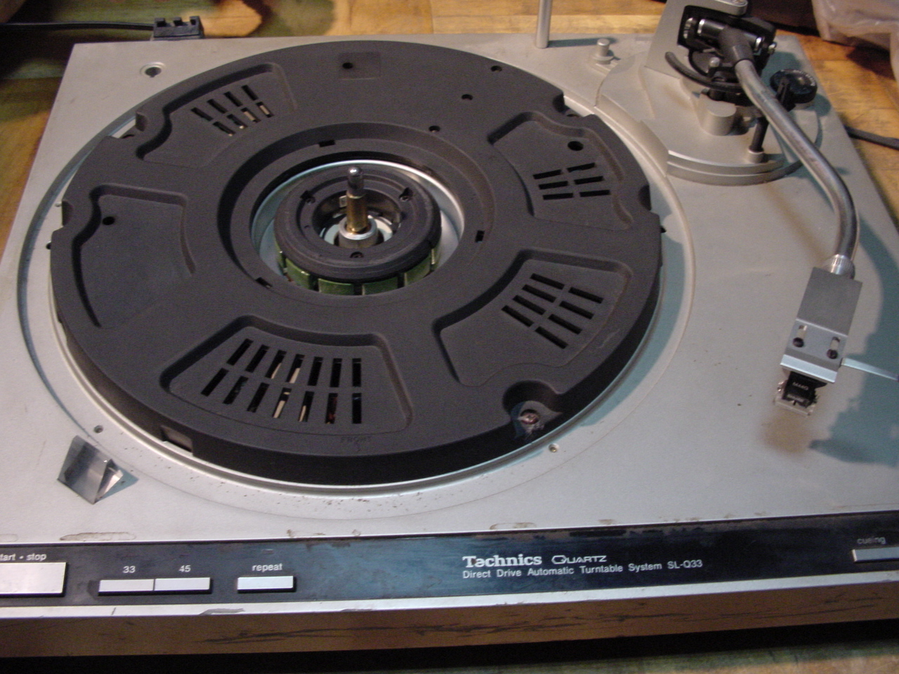 レコードプレーヤーTechnics SL-Q33の分解 | にしきの理科準備室